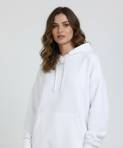 Women's Oversized Hoodie - White