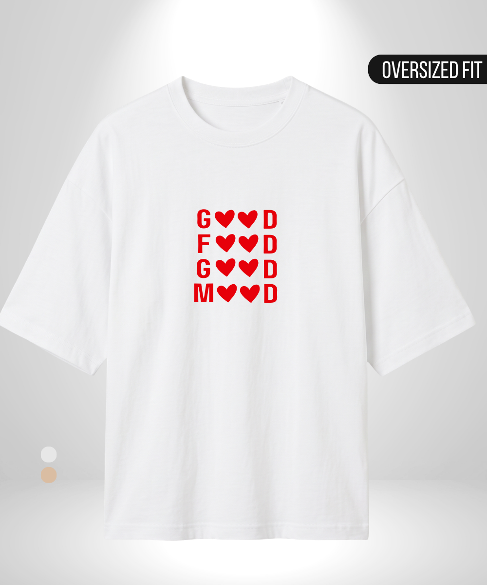 Good Food Good Mood Oversized T-Shirt