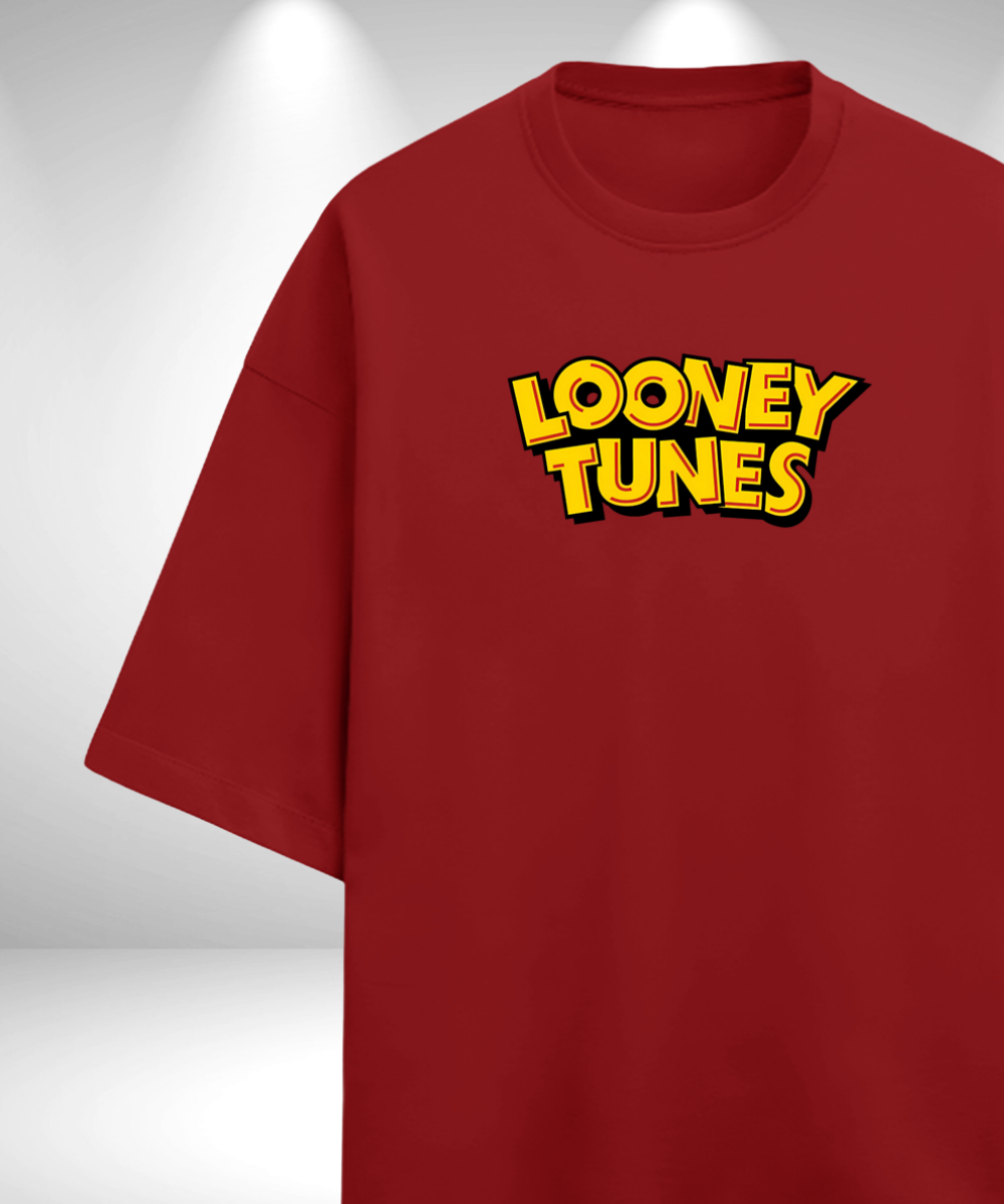 Looney Tunes Oversized T-Shirt - Red