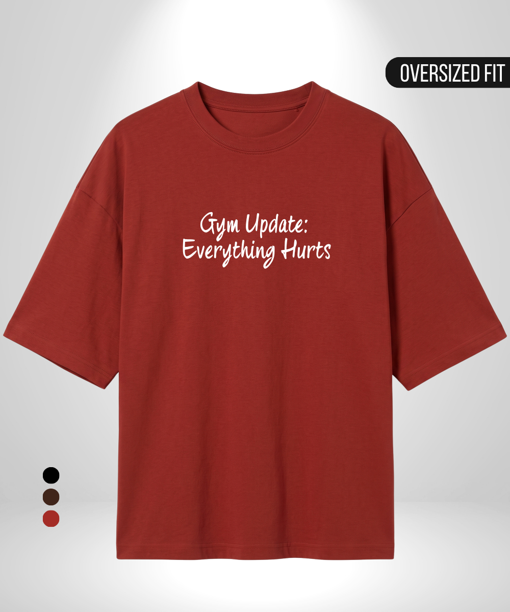 Gym Update Oversized T-Shirt