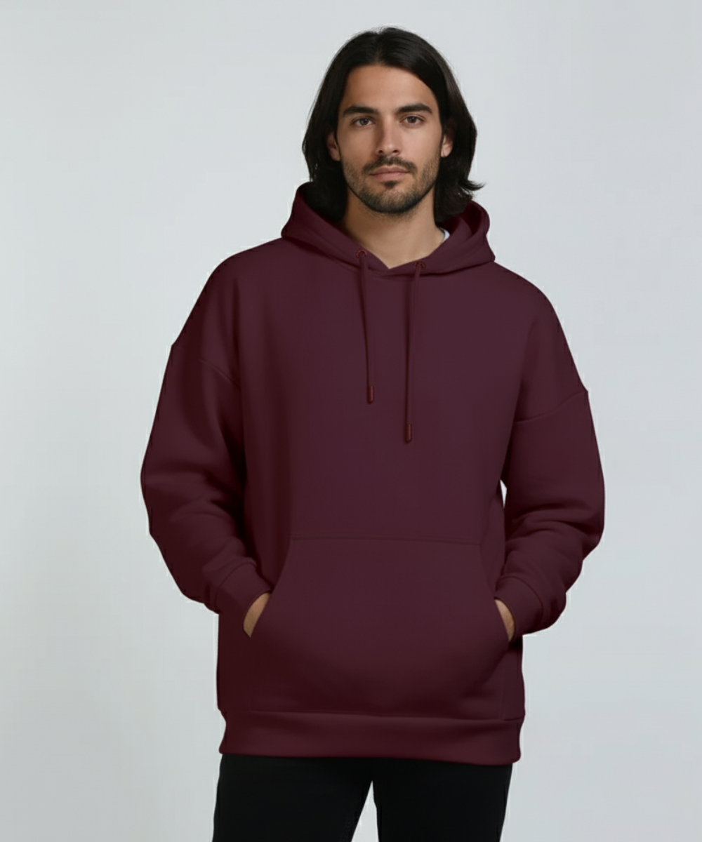 Unisex Oversized Hoodie - Maroon