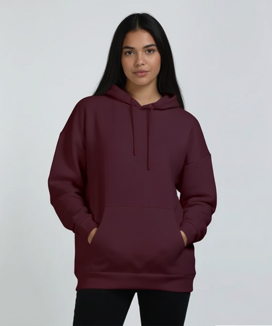 Women's Oversized Hoodie - Maroon