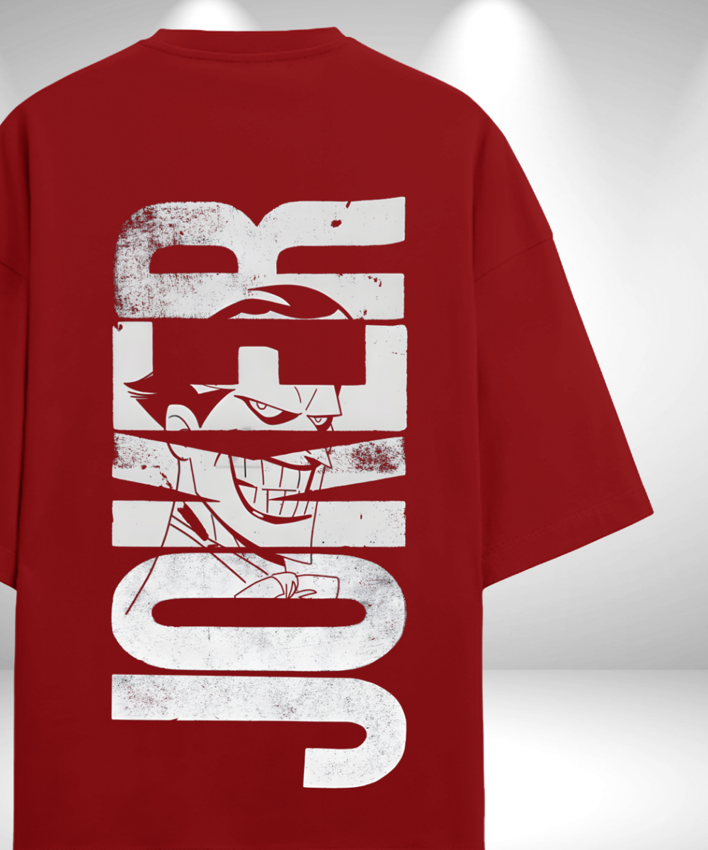 Joker Oversized T-Shirt - Red