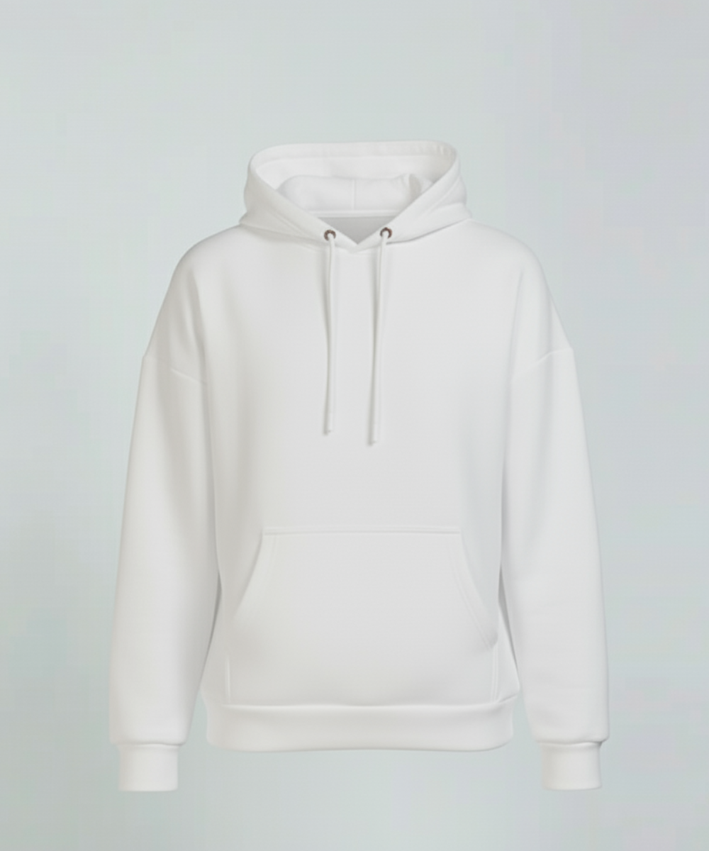 Men's Oversized Hoodie - White
