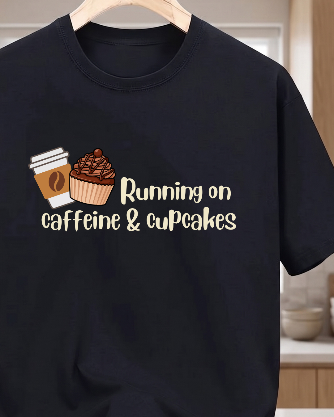 Running on Caffeine and Cupcakes T-Shirt
