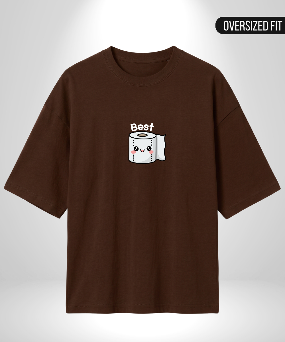 Paper roll x Poop Oversized T-Shirts
