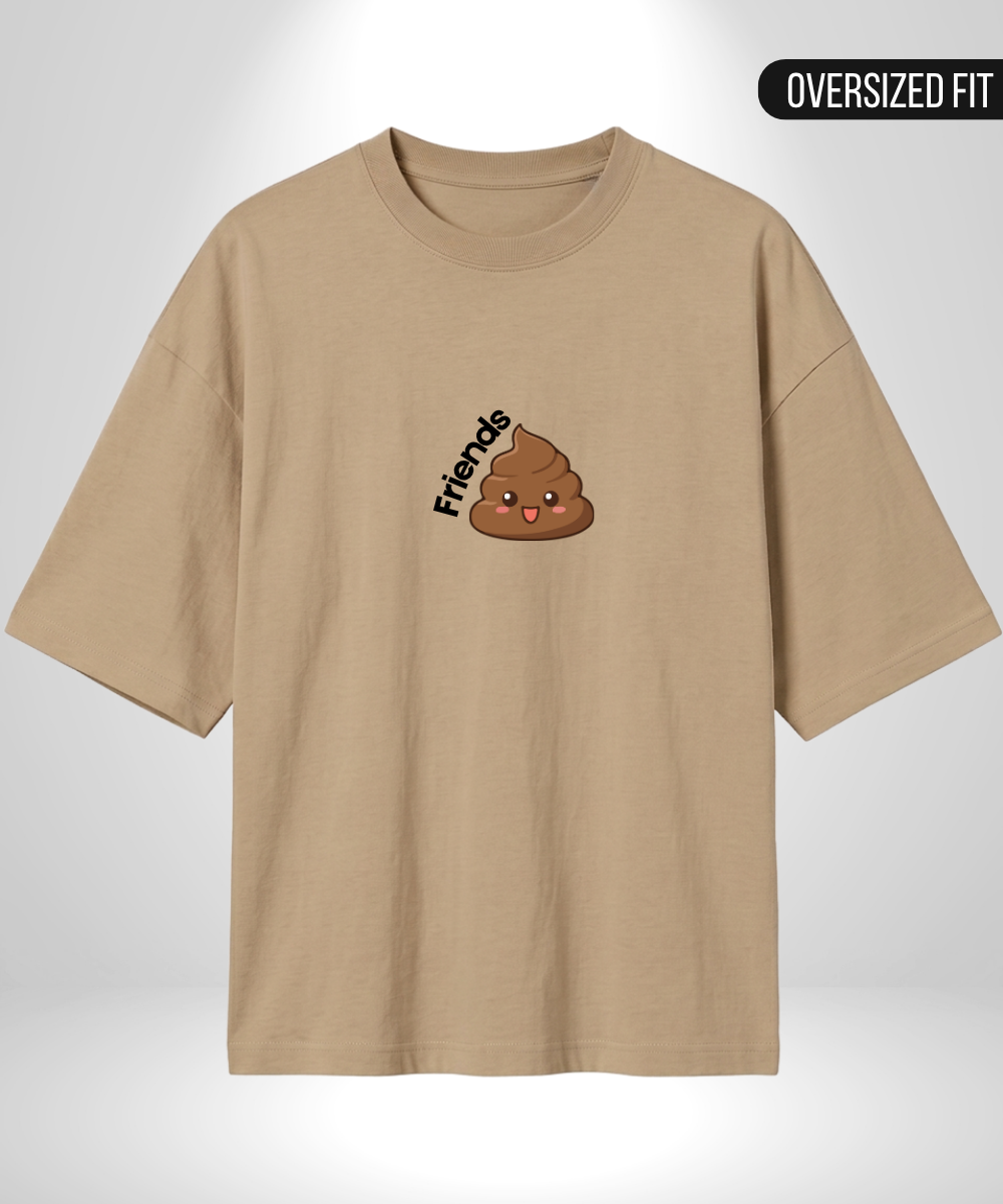 Paper roll x Poop Oversized T-Shirts