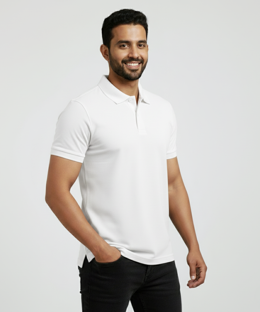 Men's Polo - White