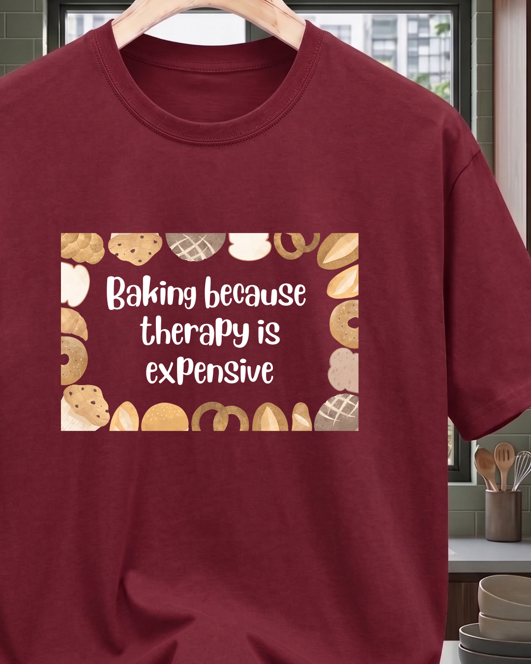 Baking because Therapy is Expensive T-Shirt