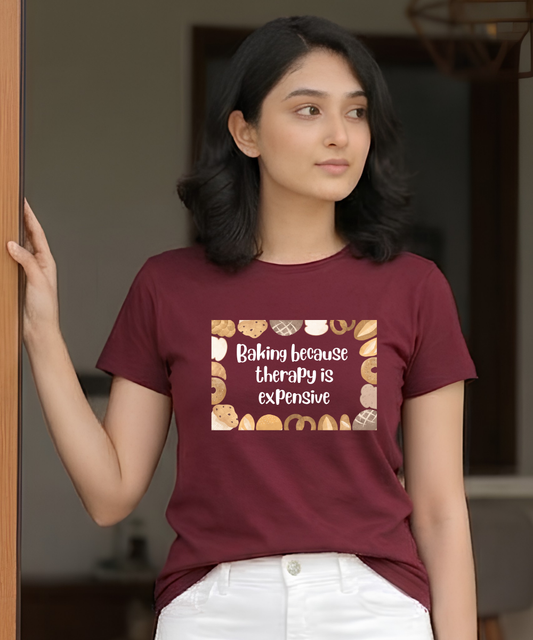 Baking because Therapy is Expensive T-Shirt