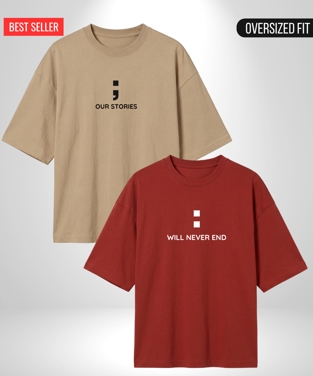 Our Stories x Will never end Oversized T-Shirts