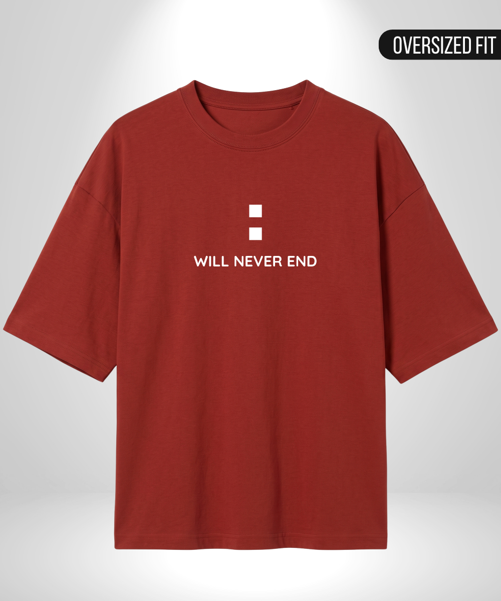 Our Stories x Will never end Oversized T-Shirts