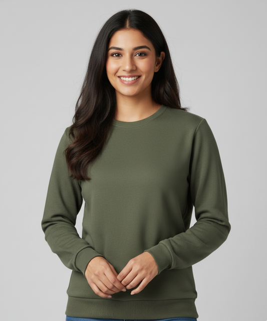 Women's Sweatshirt - Olive Green