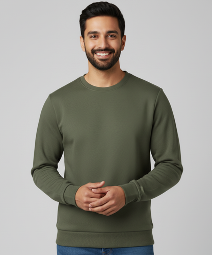 Men's Sweatshirt - Olive Green