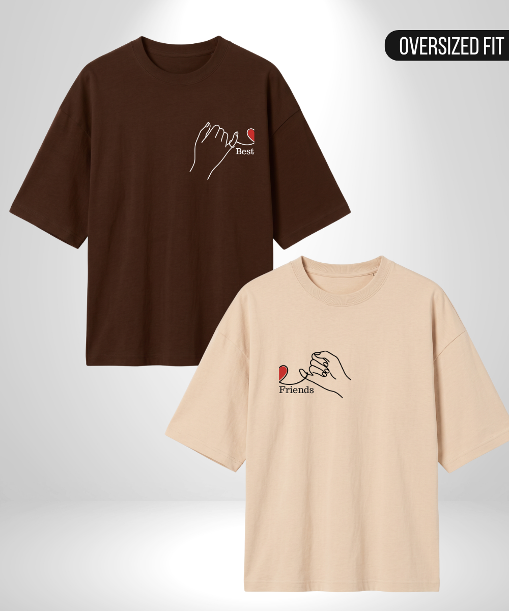 Best Heart x Friends Heart Oversized T-Shirt