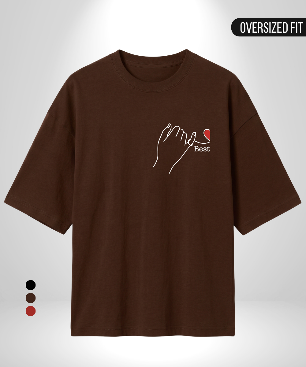 Best Heart x Friends Heart Oversized T-Shirt