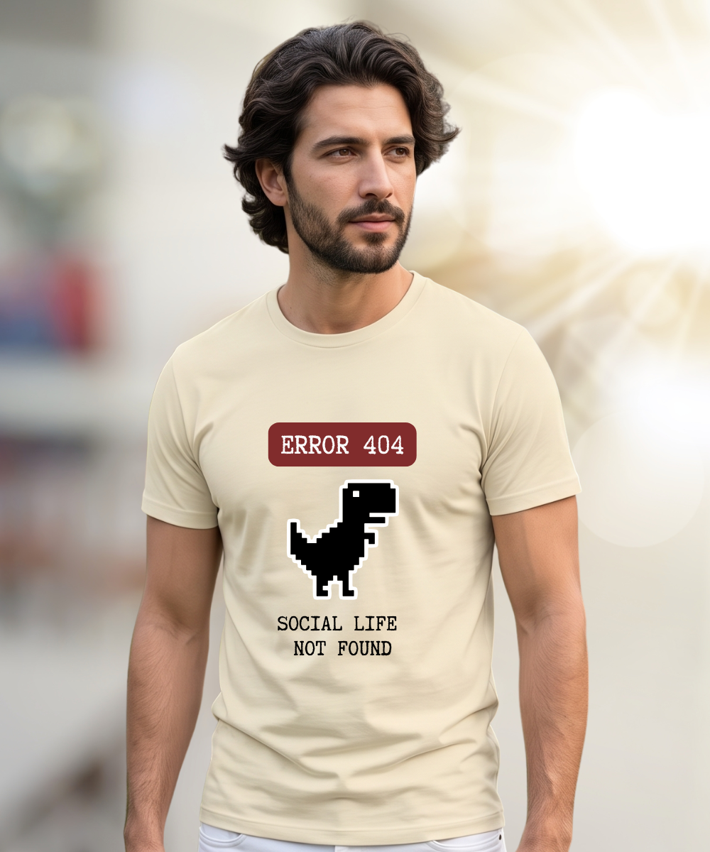 Error Social Life Not Found  T-Shirt