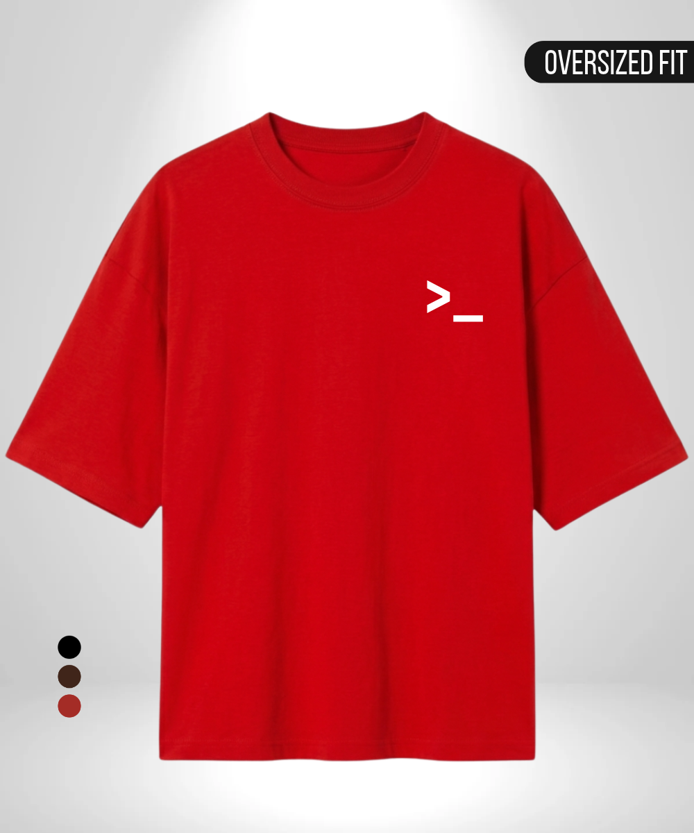 Command prompt Oversized T-Shirt