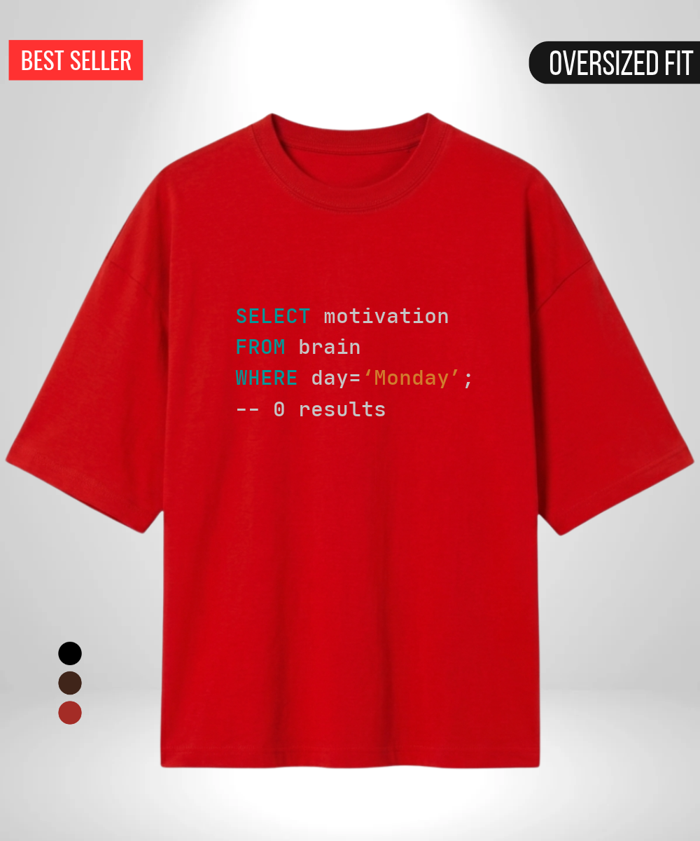 Motivation not found Oversized T-Shirt